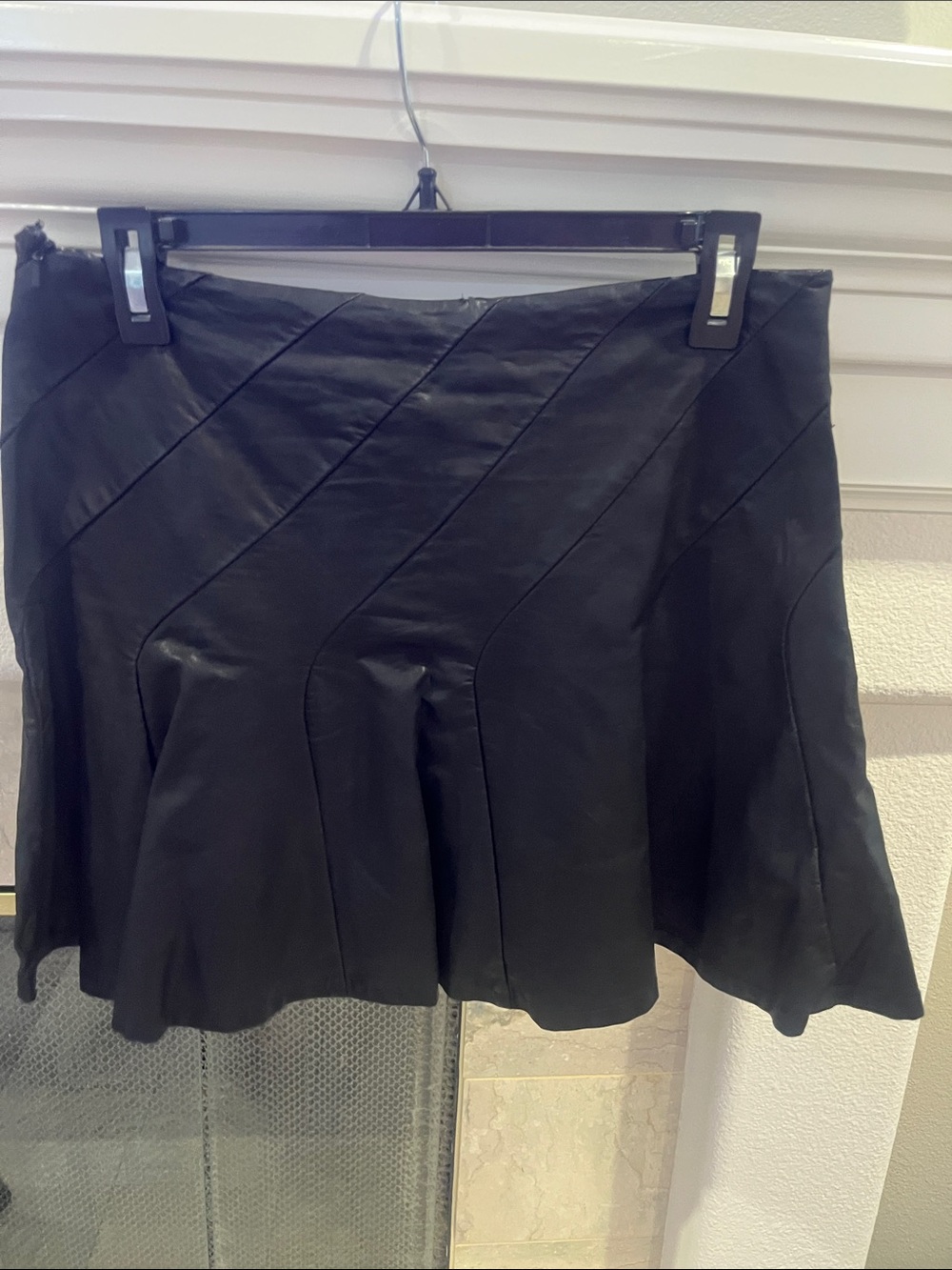 Free People Black Paneled Circle Skirt